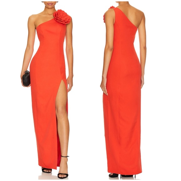 Lovers and Friends Petra Gown Candy Red Size Small - Picture 1 of 4